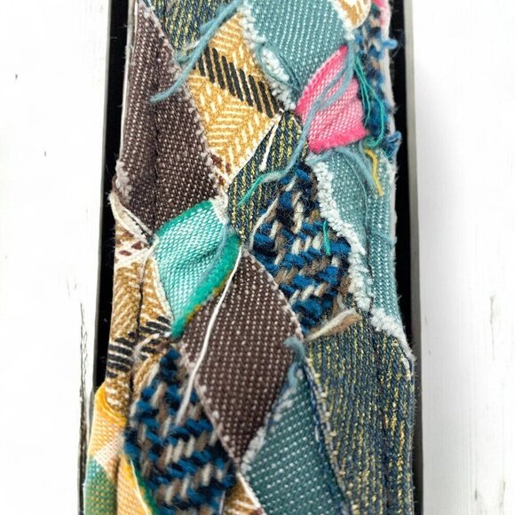 Levi's Big Boys Patchwork & Leather Belt Multicolor & Brown 4094-20 Size Small - Picture 9 of 9